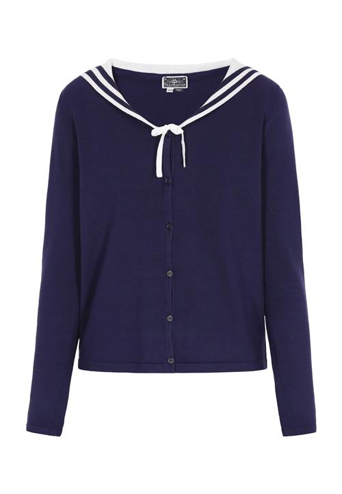 DreiMaster Maritim Cardigan  navy / hvid