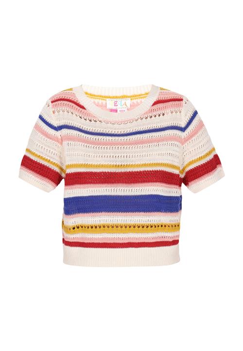 IZIA Pullover 'Boho'  blå / gul / rød / hvid