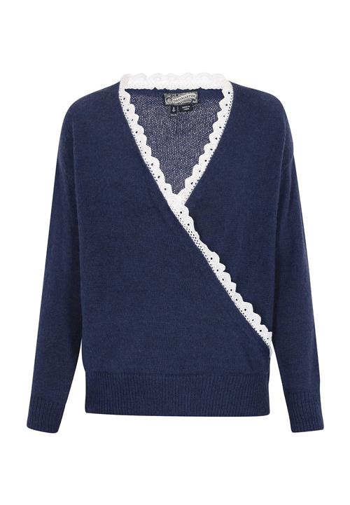 DreiMaster Vintage Pullover  navy / hvid