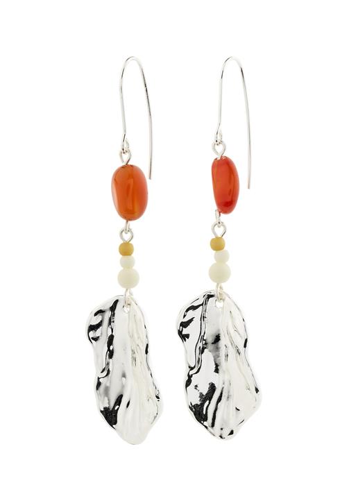 Pilgrim Øreringe 'Eclipse'  sennep / hummer / sølv / hvid