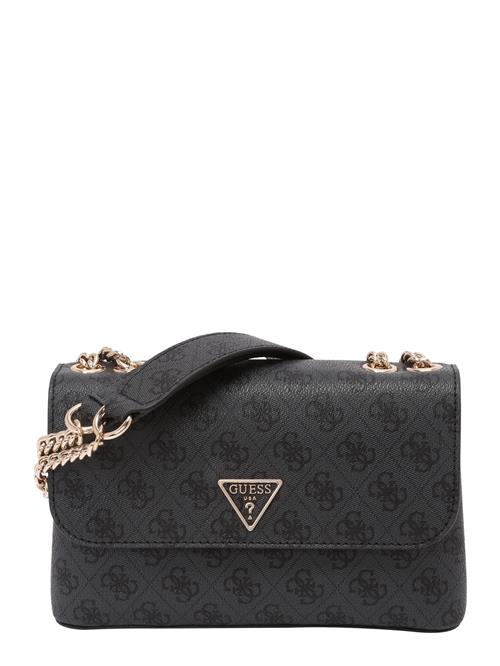 GUESS Skuldertaske 'Erica'  guld / antracit / sort