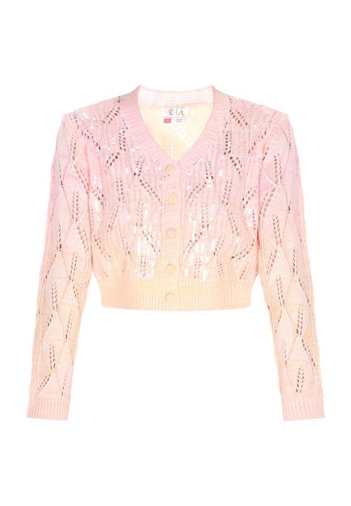 IZIA Cardigan 'Fashion Look'  pastelorange / lyserød / sølv