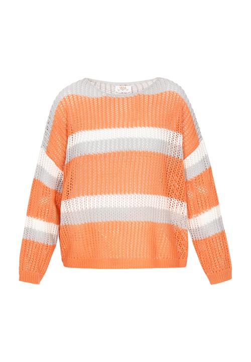 usha FESTIVAL Pullover  grå / mørkeorange / hvid