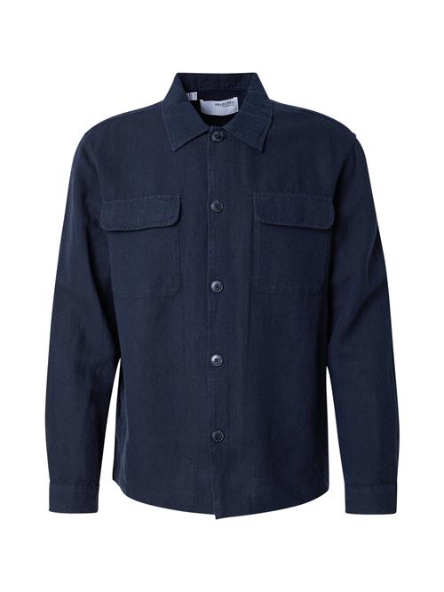 SELECTED Skjorte 'SLH-Leroy Sun'  natblå