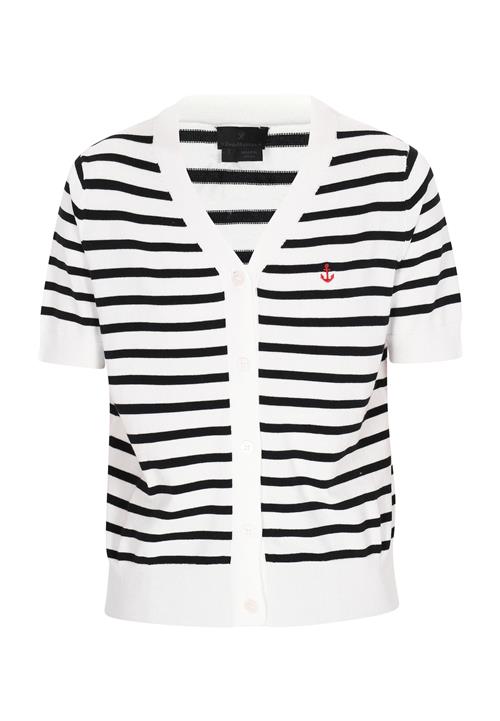 DreiMaster Klassik Cardigan 'Classic Look'  sort / offwhite