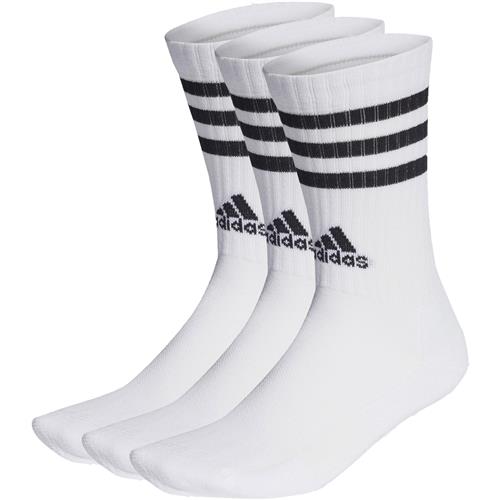 ADIDAS PERFORMANCE Sportssokker '3-Stripes Cushioned Crew 3 Pairs'  sort / hvid