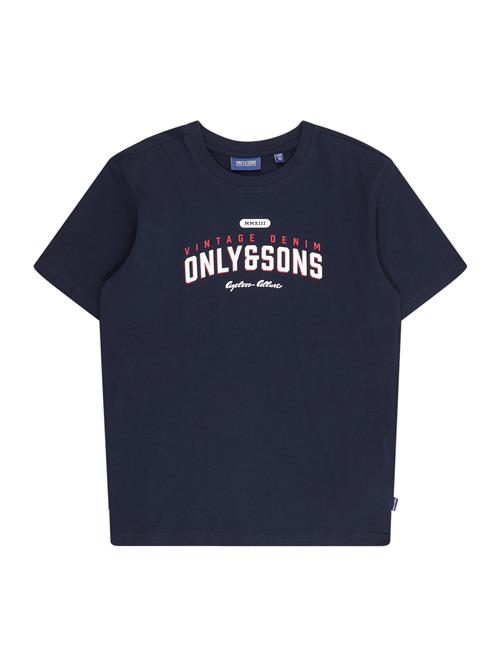 Only & Sons Junior Shirts 'OSJLENNY'  navy / cranberry / hvid