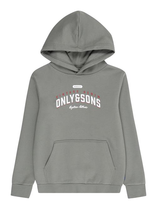 Only & Sons Junior Sweatshirt 'OSJCERES'  oliven / rød / hvid