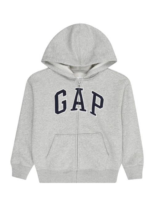 GAP Sweatjakke 'HERITAGE'  grå / sort