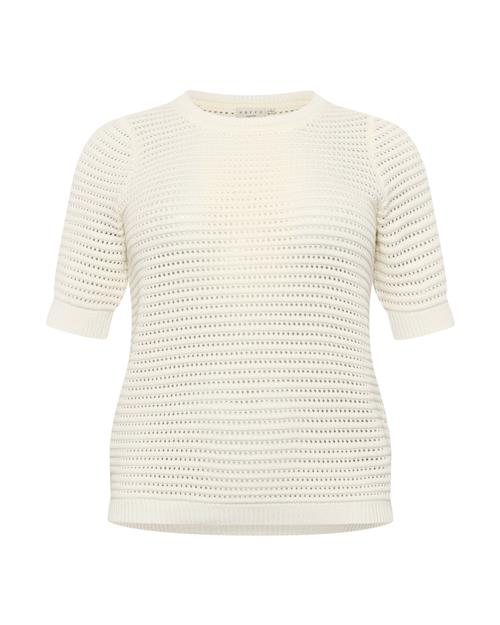 KAFFE CURVE Pullover  hvid