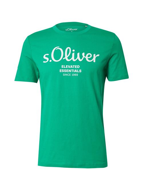 s.Oliver Bluser & t-shirts  grøn / hvid