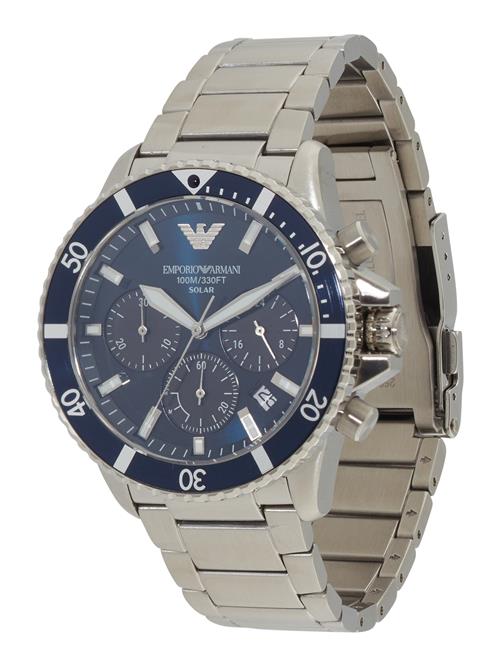 Emporio Armani Analogt ur  marin / sølv