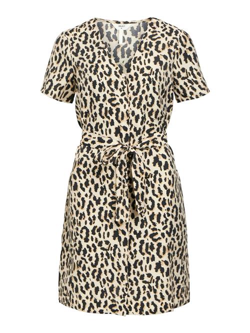 OBJECT Kjole  creme / brun / sort