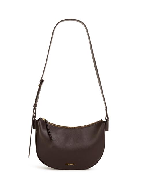 Nat&Nin Skuldertaske ' LUNE '  brun