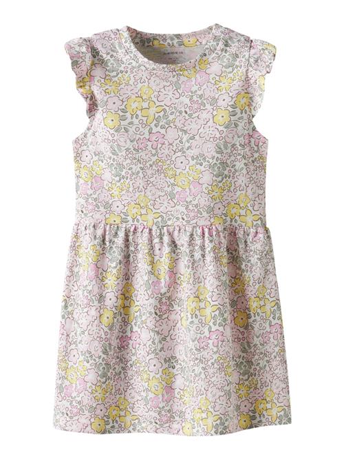 NAME IT Kjole 'NMFHaile'  lysegul / lysegrøn / lyserød / hvid