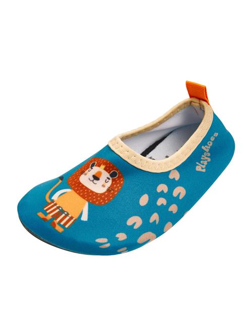 PLAYSHOES Strand-/badesko 'Dschungel'  petroleum / orange / mørkeorange