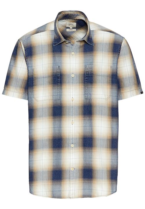 CAMEL ACTIVE Skjorte  beige / mørkeblå / lysegrå