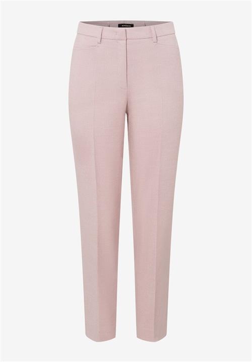 MORE & MORE Bukser med fals 'HEDY'  lyserød