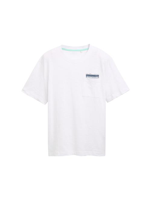 TOM TAILOR Bluser & t-shirts  marin / hvid-meleret