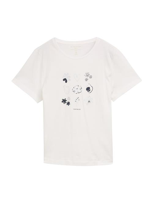 TOM TAILOR Shirts  mørkeblå / lysegrå / hvid