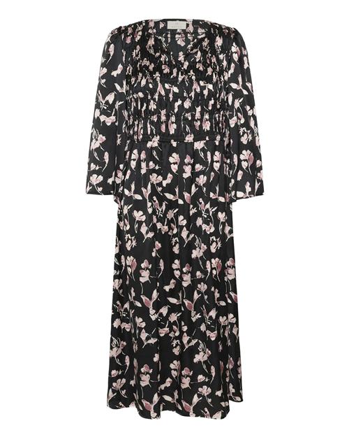 Kaffe Kjole 'Magda'  lyserød / eosin / sort / hvid