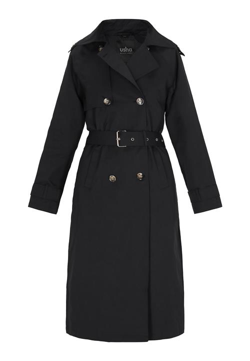 usha BLACK LABEL Overgangsfrakke  sort