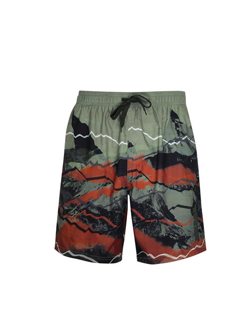 wavebreaker Badeshorts  khaki / knaldrød / sort