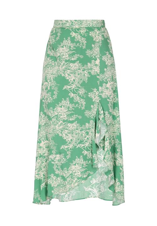 Usha Nederdel  grøn / uldhvid