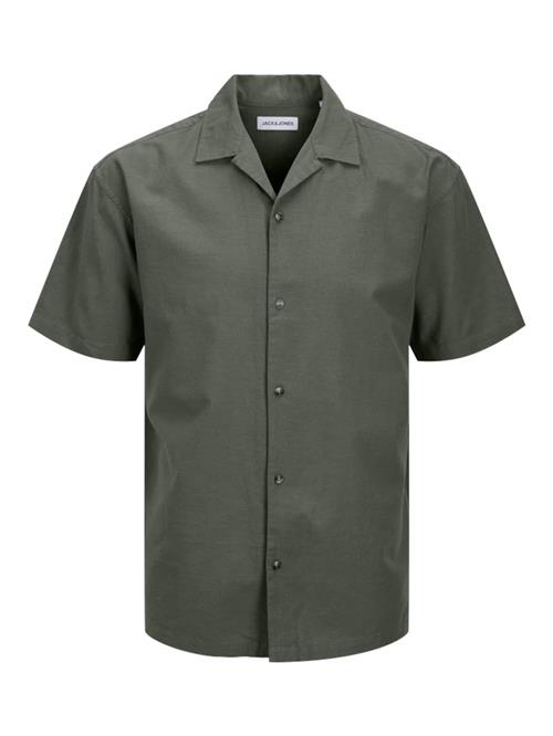 JACK & JONES Skjorte 'JJESummer Resort'  mørkegrøn