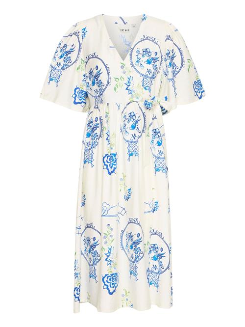 ICHI Sommerkjole 'Lucie'  blå / grøn / hvid