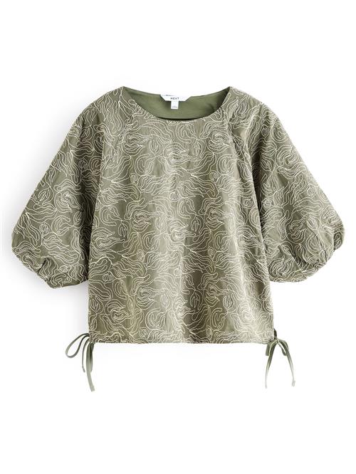 Next Bluse  grøn / offwhite