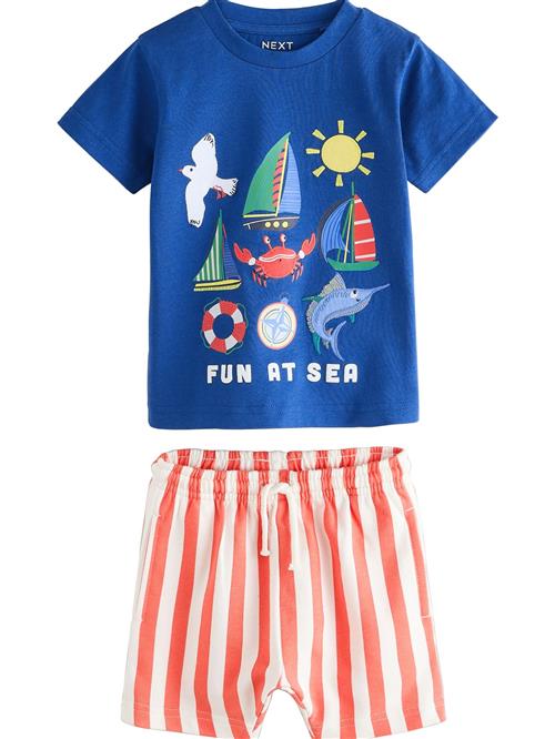 Next Sæt  blå / orange / blodrød / hvid