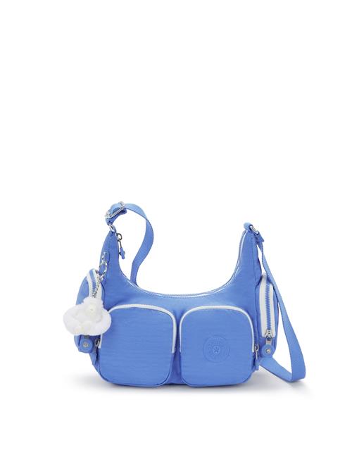 KIPLING Skuldertaske 'Rikka'  blå / hvid