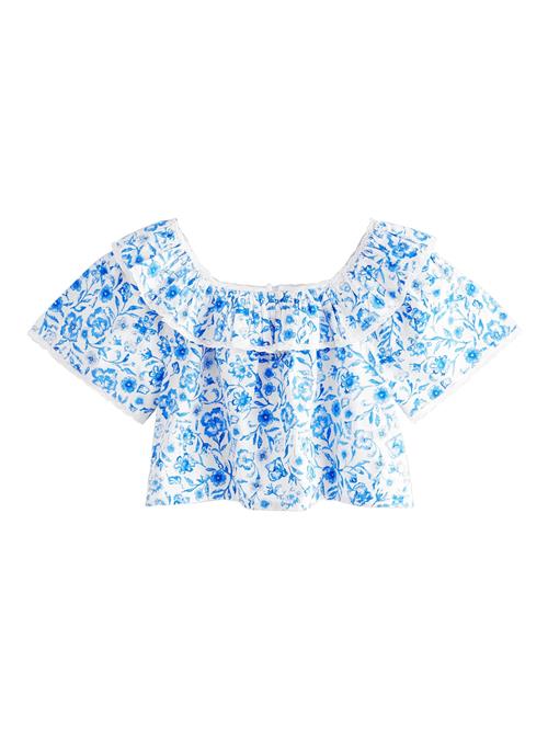 Next Bluse  blå / hvid