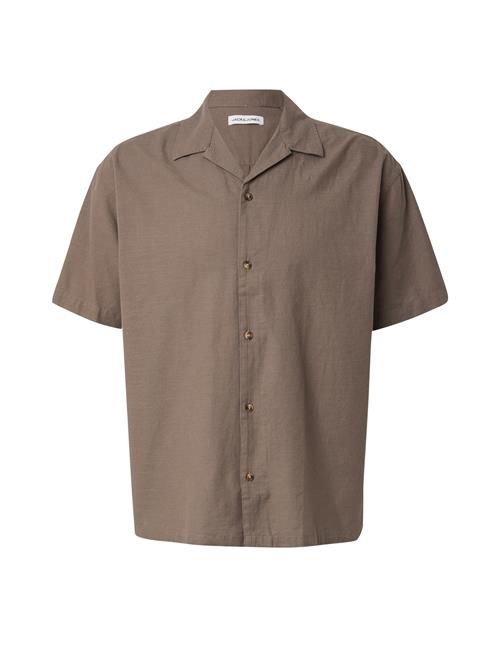 JACK & JONES Skjorte 'JJESUMMER RESORT'  mokka