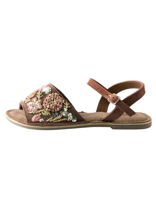 Next Sandaler  choko / lyserød / hvid