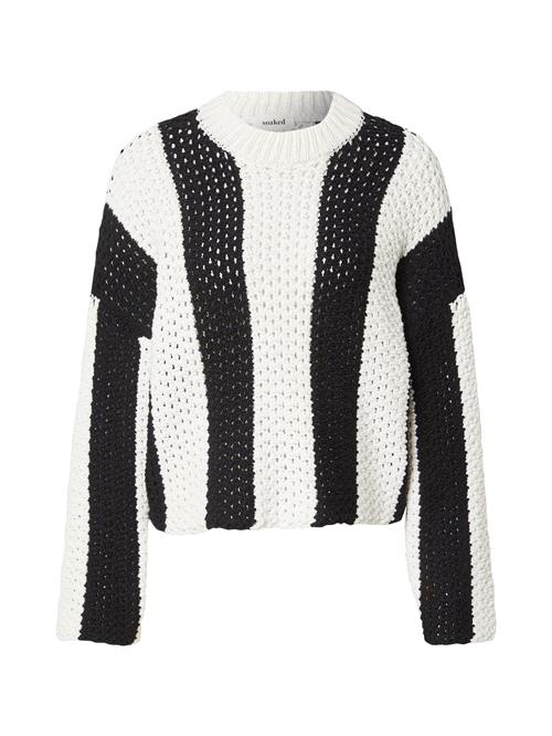 SOAKED IN LUXURY Pullover 'Menaka'  sort / hvid