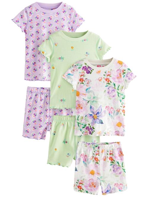 Next Nattøj  lysegrøn / lilla / fersken / hvid