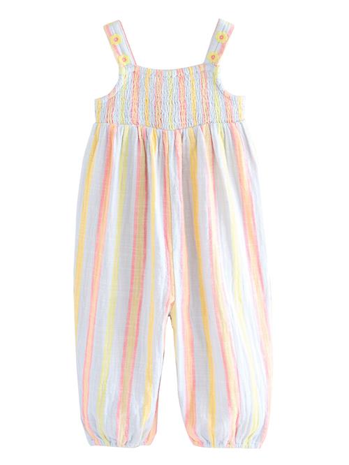 Next Overall  lyseblå / mørkegul / pink