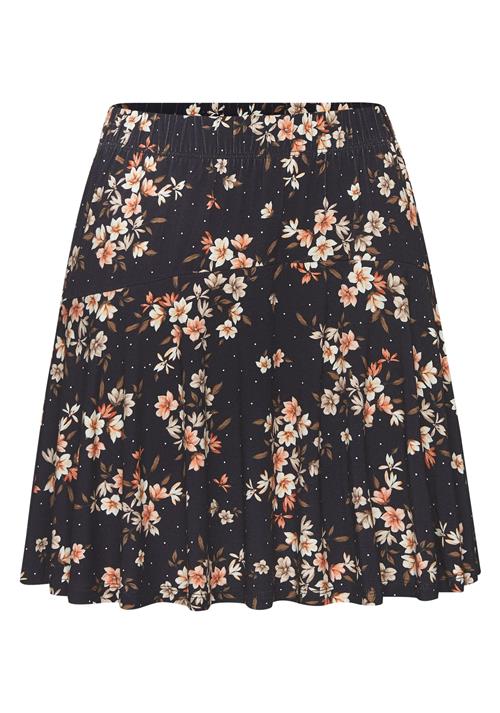 LASCANA Nederdel  beige / orange / sort