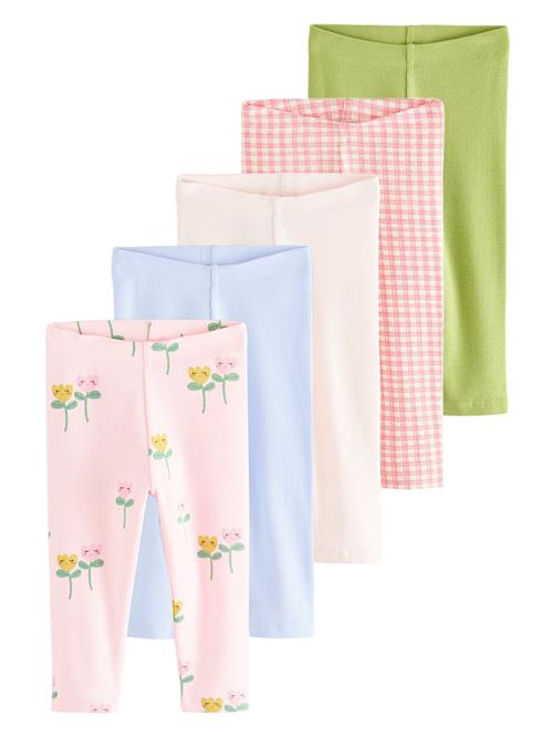 Next Leggings  creme / lyseblå / siv / lys pink