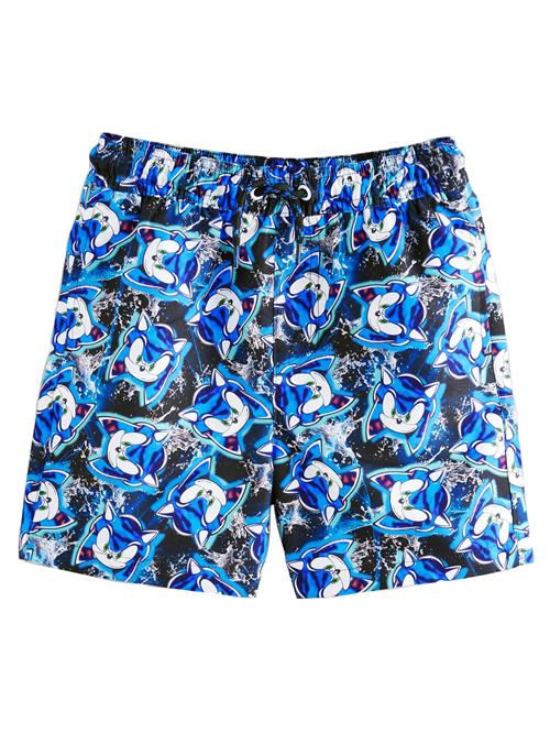 Next Badeshorts 'Sonic'  blå / sort / hvid