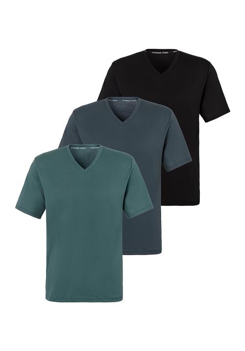 Copenhagen Studios Bluser & t-shirts  røgblå / smaragd / sort