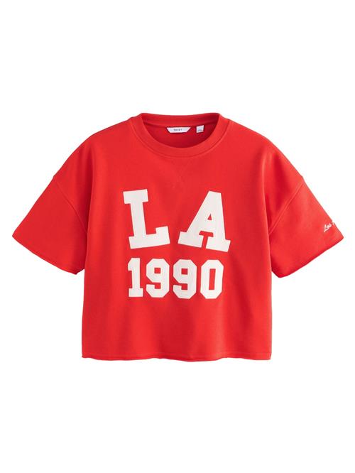 Next Sweatshirt  rød / hvid