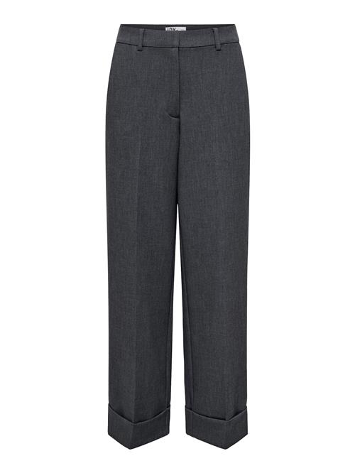 JDY Bukser med lægfolder 'JDYFaith'  antracit