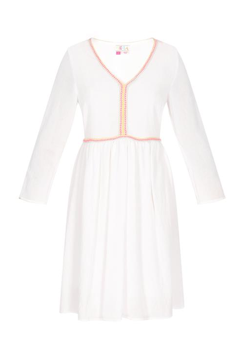 IZIA Kjole  pastelgul / lys pink / hvid