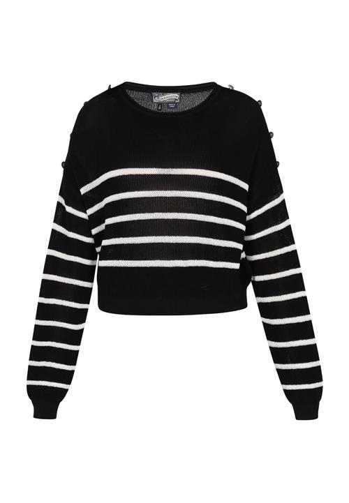 DreiMaster Vintage Pullover  sort / hvid