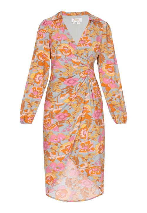 usha FESTIVAL Kjole 'Festival'  lyseblå / orange / abrikos / pink