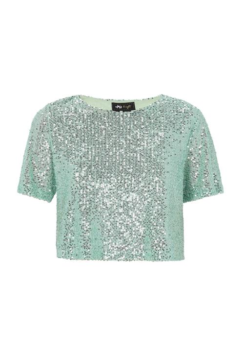 myMo at night Shirts 'Evening'  turkis / sølv