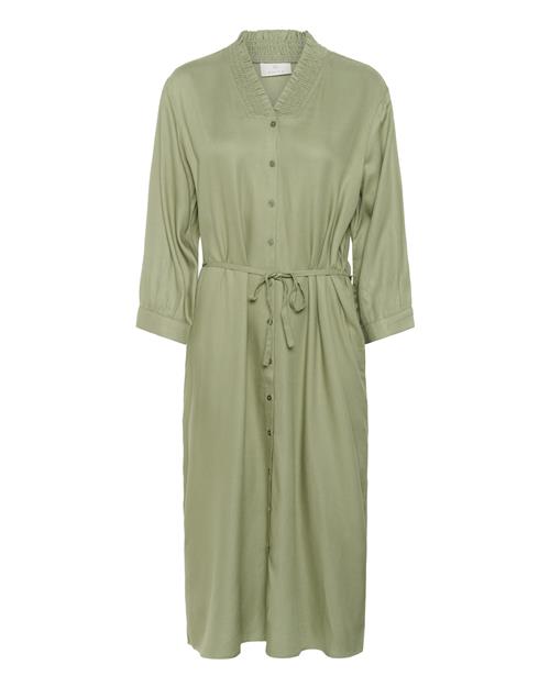 Kaffe Blusekjole  grøn